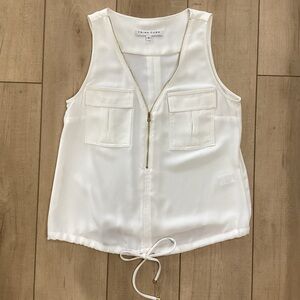 Trina Turk Sleevless Off-White Tank Top Blouse Woman’s Size S